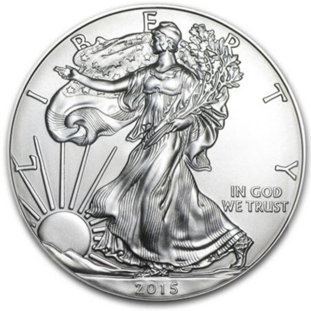 Uncirculated 2015 1 oz. Fine Silver US Walking Liberty